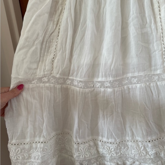Loveshack fancy girls white lacy dress size 7/8 - Picture 5 of 5